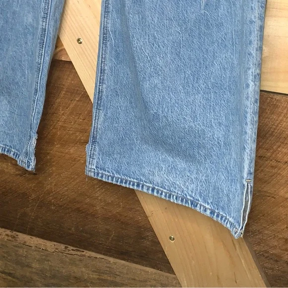 American Eagle Super High Rise Baggy Wide Leg Jeans Regular size 10 - Picture 5 of 13